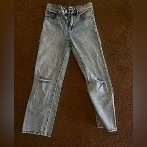 RSQ Light Wash High-Rise Distressed Jeans